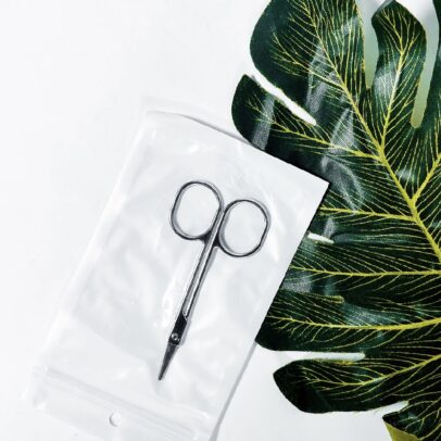 Waxing trimming scissors