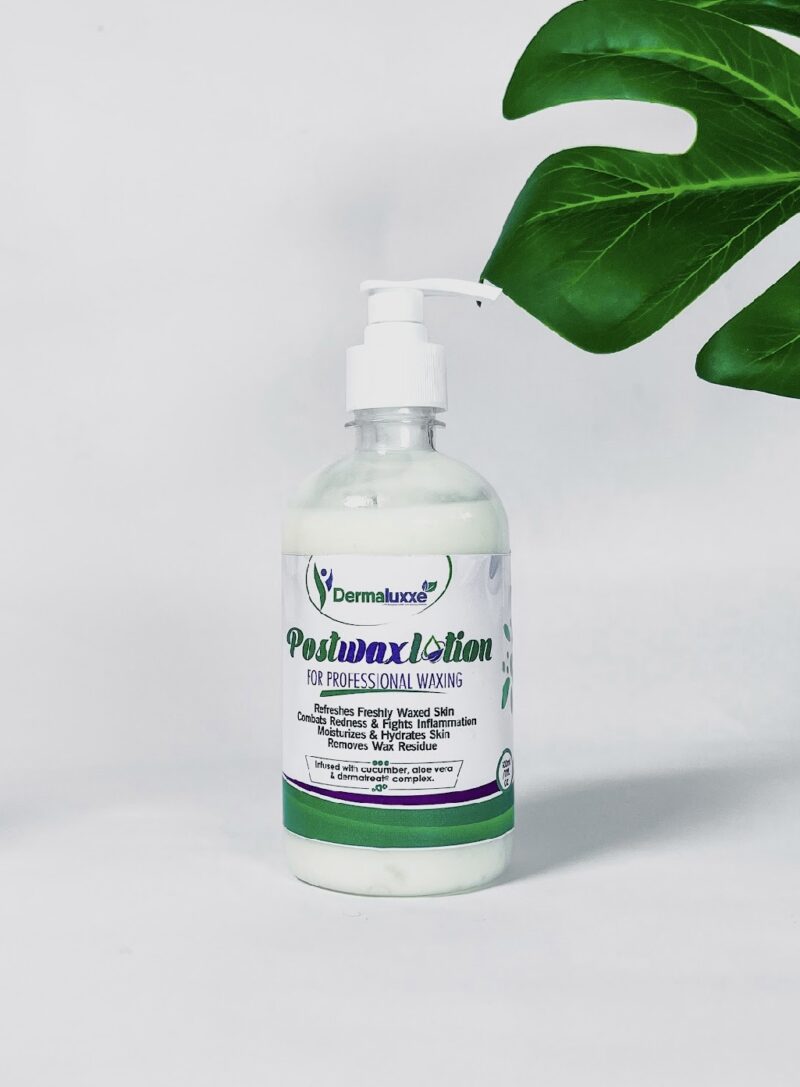 After wax lotion treatment